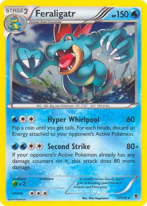 0017 Feraligatr - 17/119 (Cosmos Holo) Promo Blister Exclusives