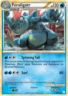 0020 Feraligatr - 20/123 (Cosmos Holo) Holo Rare Deck Exclusives