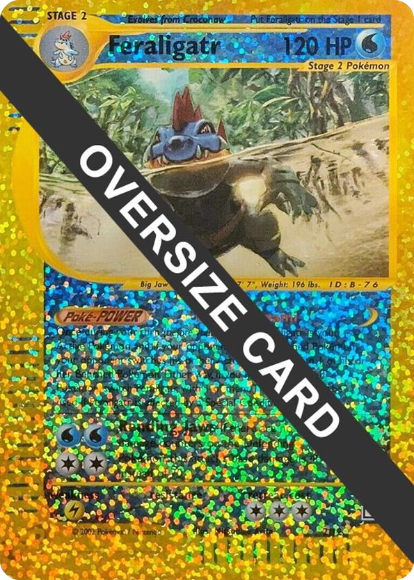 0002 Feraligatr - 2/12 (Box Topper) Promo Jumbo Cards
