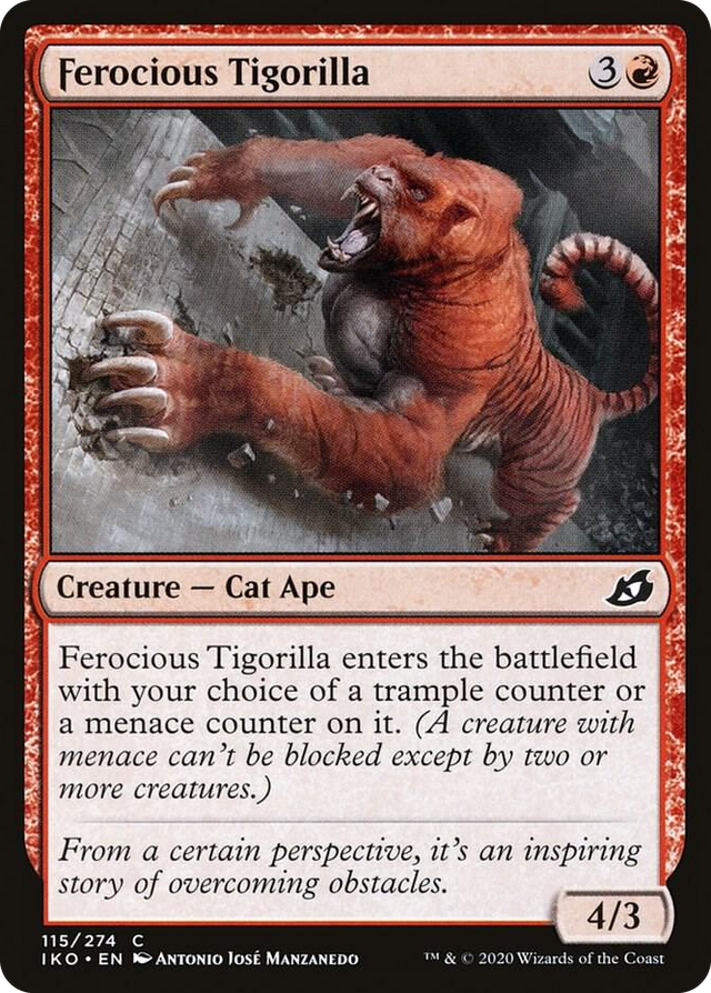 0115 Ferocious Tigorilla C Lair of Behemoths