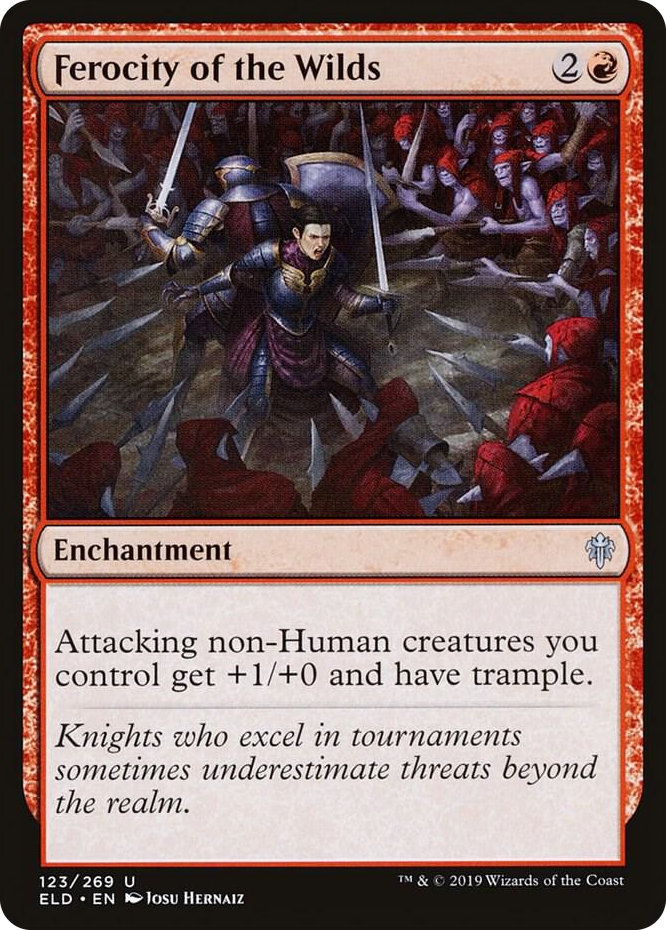 0123 Ferocity of the Wilds U Throne of Eldraine