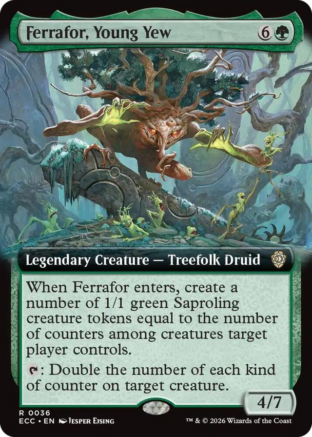 0036 Ferrafor, Young Yew (Extended Art) R Commander: Lorwyn Eclipsed
