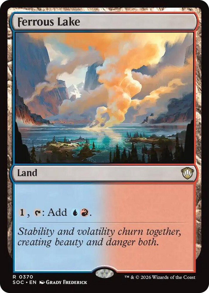 Ferrous Lake #370 R - Commander: Secrets of Strixhaven Pokemon card