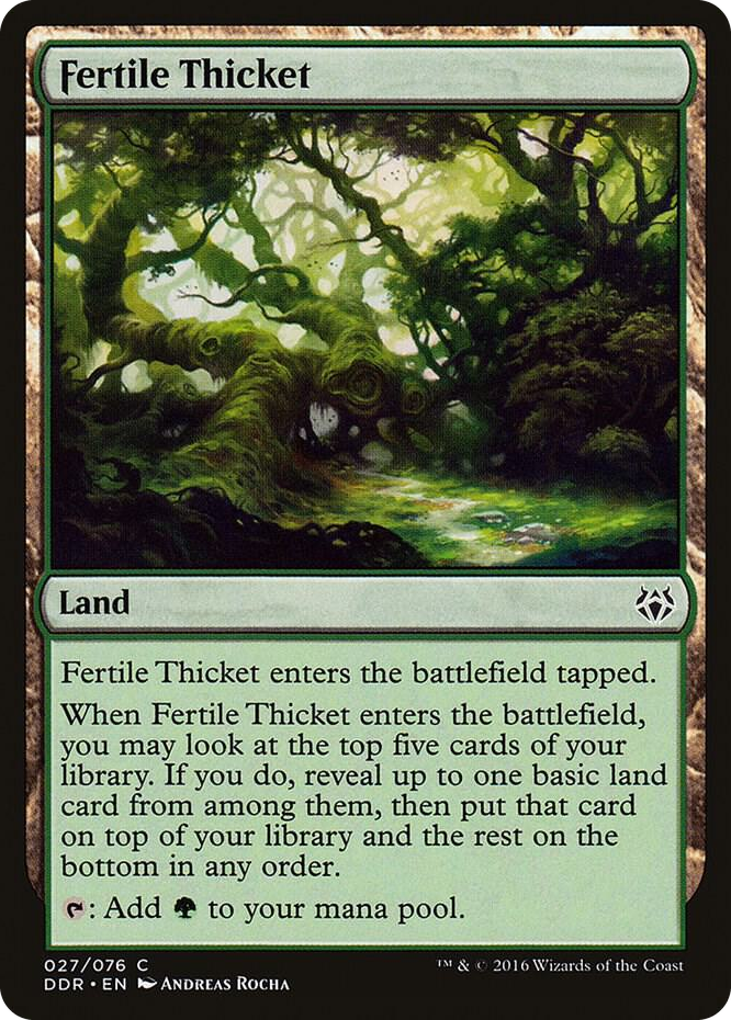 Fertile Thicket #27 C - Duel Decks: Nissa vs. Ob Nixilis Pokemon card
