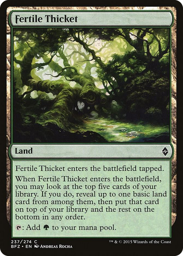 0237 Fertile Thicket C Battle for Zendikar