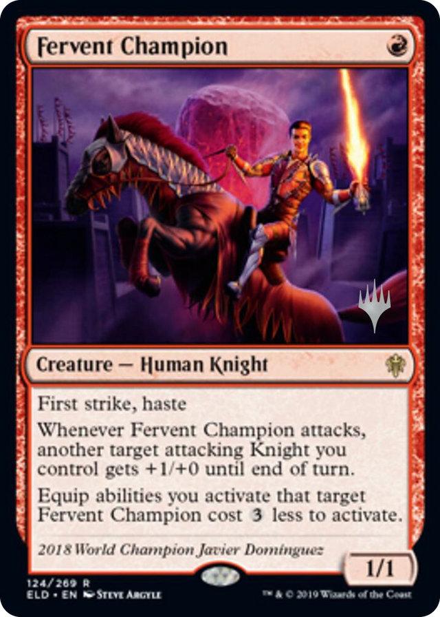 0124 Fervent Champion R Promo Pack: Throne of Eldraine