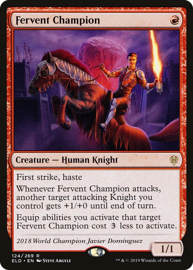 0124 Fervent Champion R Throne of Eldraine