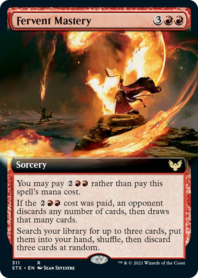 0311 Fervent Mastery (Extended Art) R Strixhaven: School of Mages