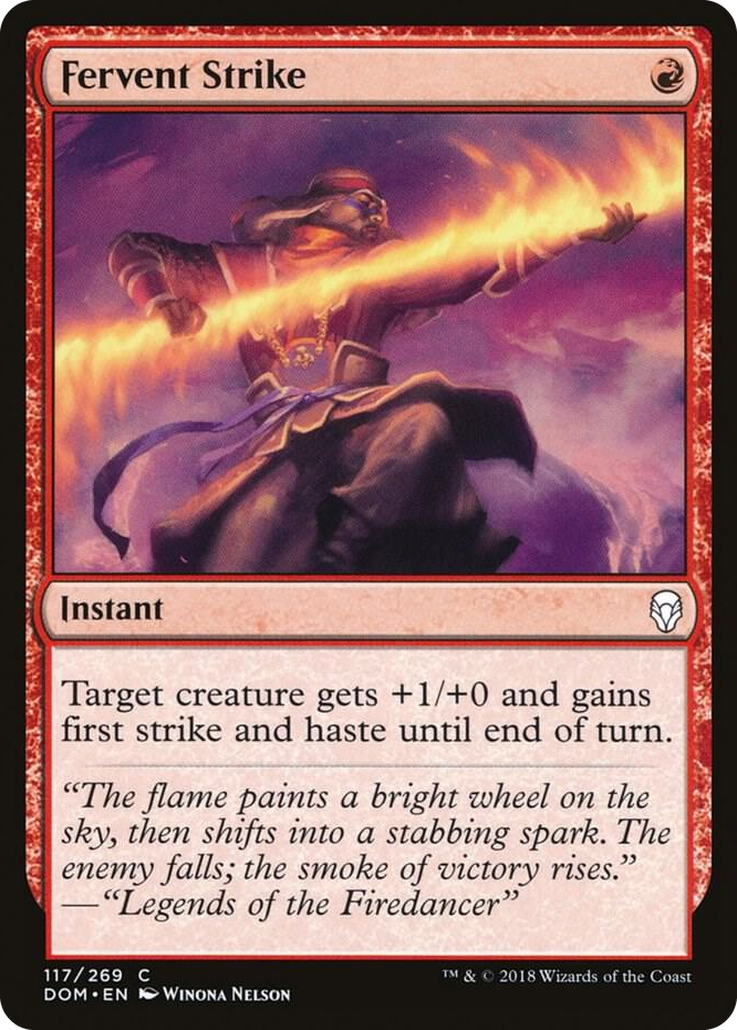 0117 Fervent Strike C Dominaria