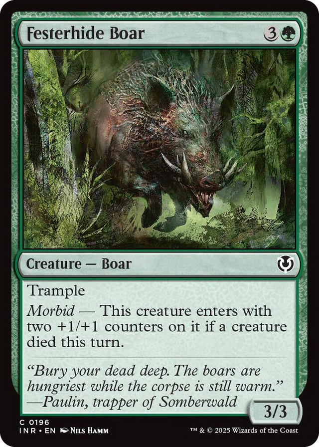 0196 Festerhide Boar C Innistrad Remastered
