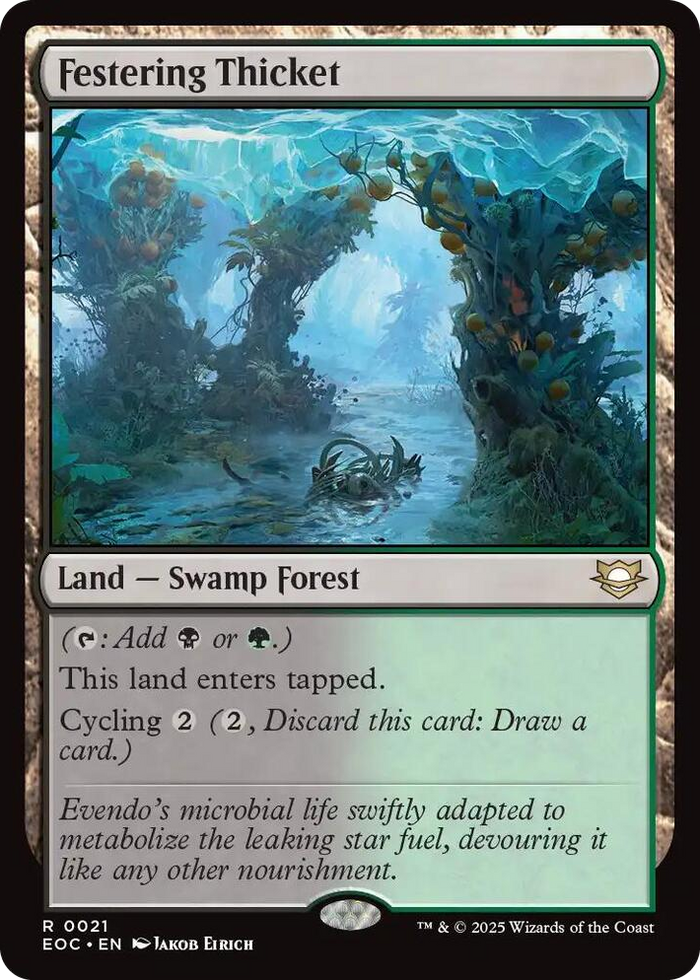 Festering Thicket #21 R - Commander: Edge of Eternities Pokemon card