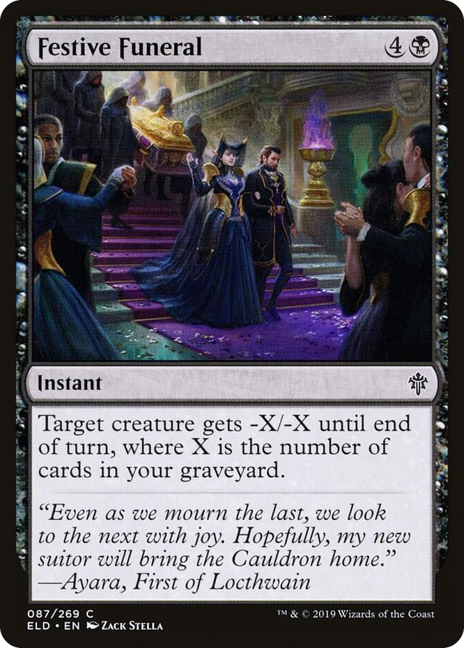 0087 Festive Funeral C Throne of Eldraine