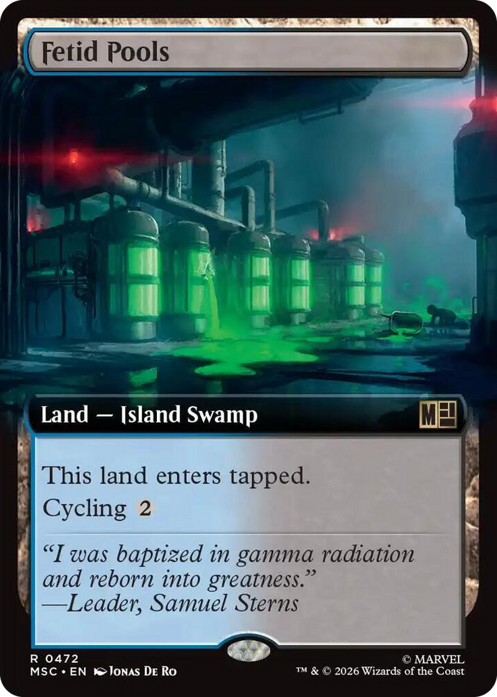 Fetid Pools (Extended Art) #472 R - Commander: Marvel Super Heroes Pokemon card