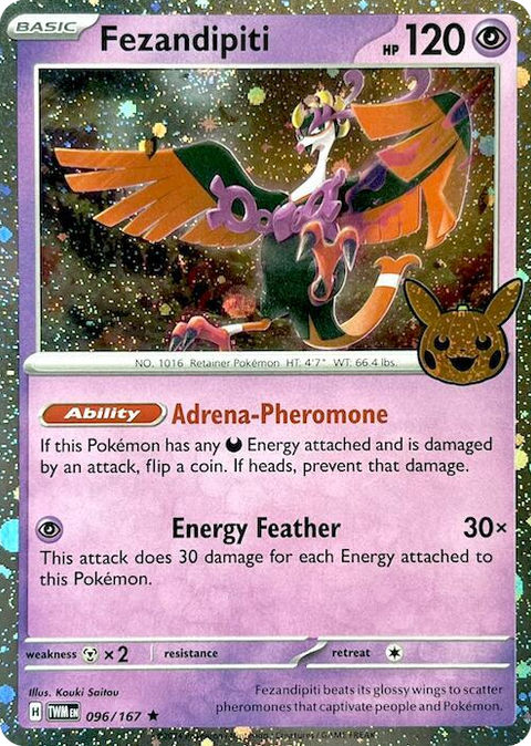 0096 Fezandipiti (Cosmos Holo) Holo Rare Trick or Trade BOOster Bundle 2024
