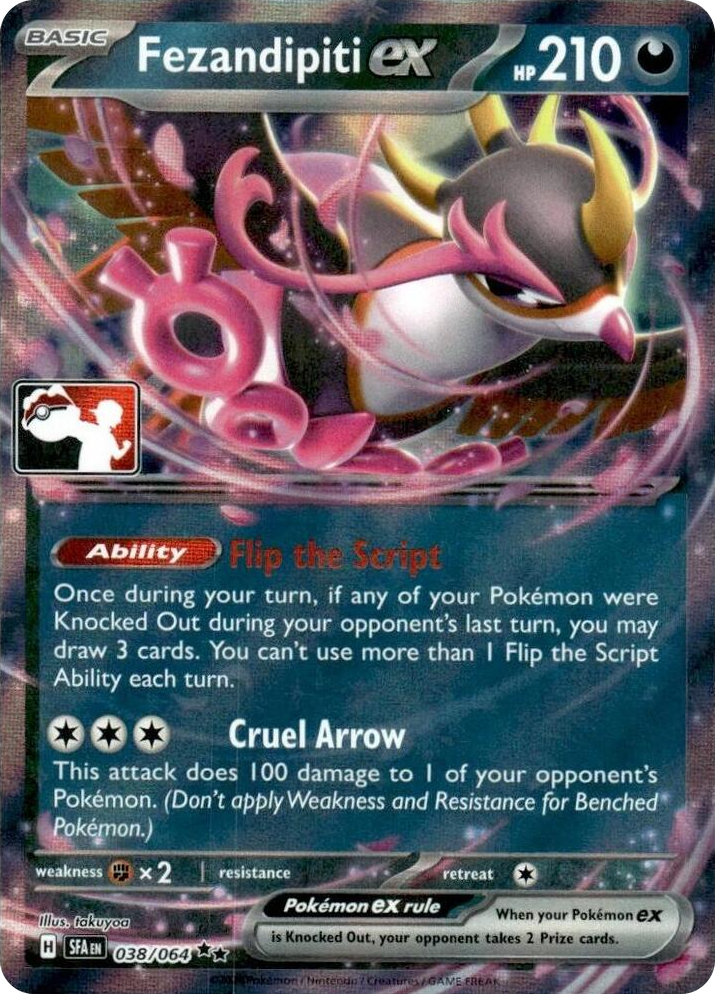 0038 Fezandipiti ex - 038/064 (Series 7) Double Rare Prize Pack Series Cards
