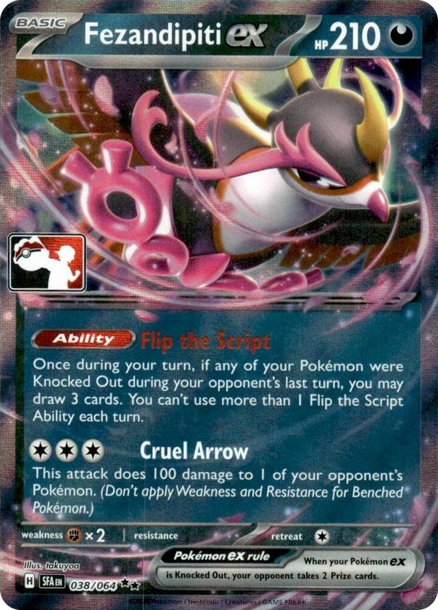 0038 Fezandipiti ex - 038/064 (Series 7) Double Rare Prize Pack Series Cards