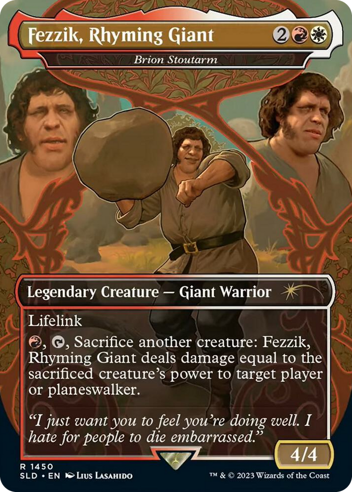 Fezzik, Rhyming Giant - Brion Stoutarm #1450 R - Secret Lair Drop Series Pokemon card