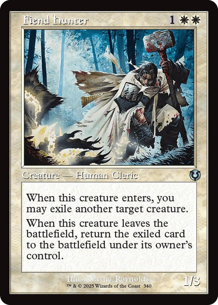 Fiend Hunter (Retro Frame) #340 U - Innistrad Remastered Pokemon card