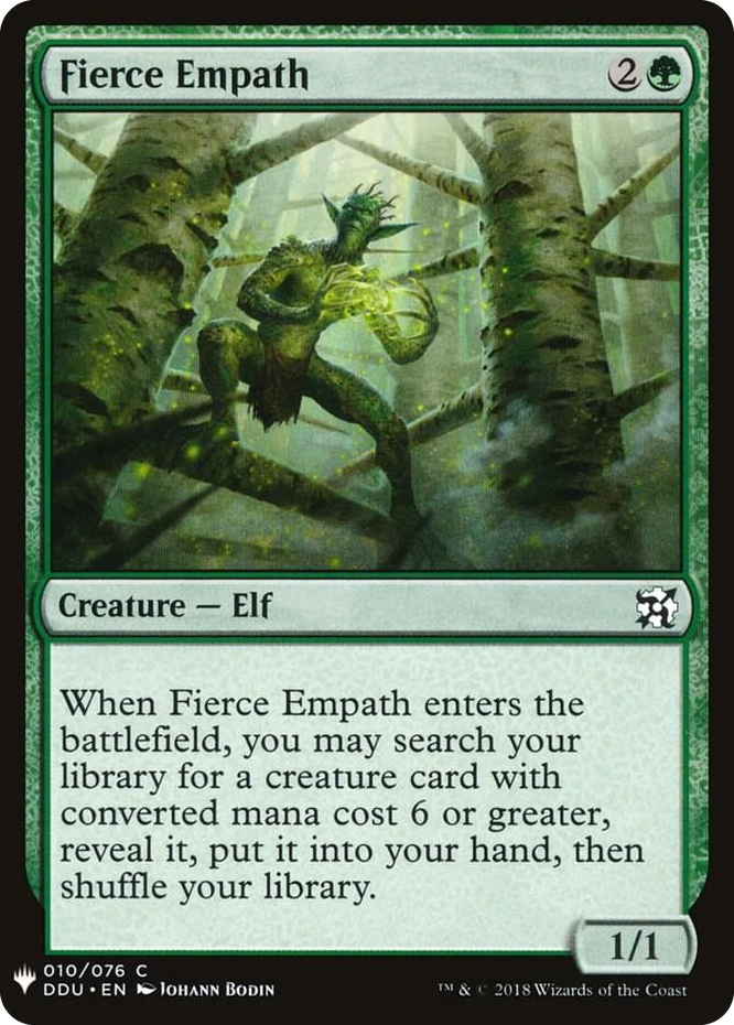 Fierce Empath #10 C - The List Reprints Pokemon card