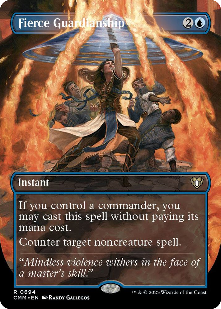 0694 Fierce Guardianship (Borderless) R Commander Masters