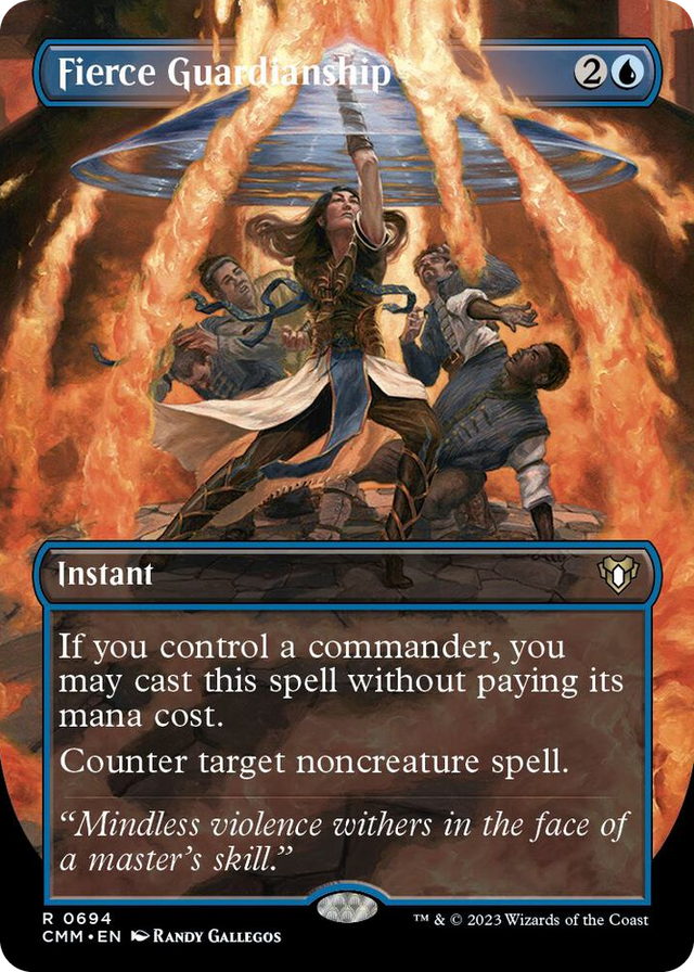 0694 Fierce Guardianship (Borderless) R Commander Masters