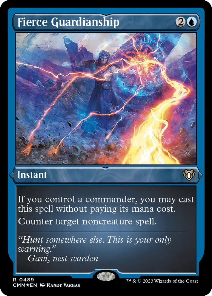 0489 Fierce Guardianship (Foil Etched) R Commander Masters