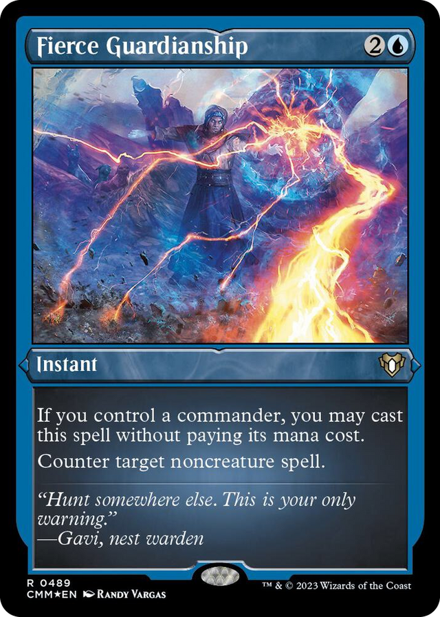 0489 Fierce Guardianship (Foil Etched) R Commander Masters