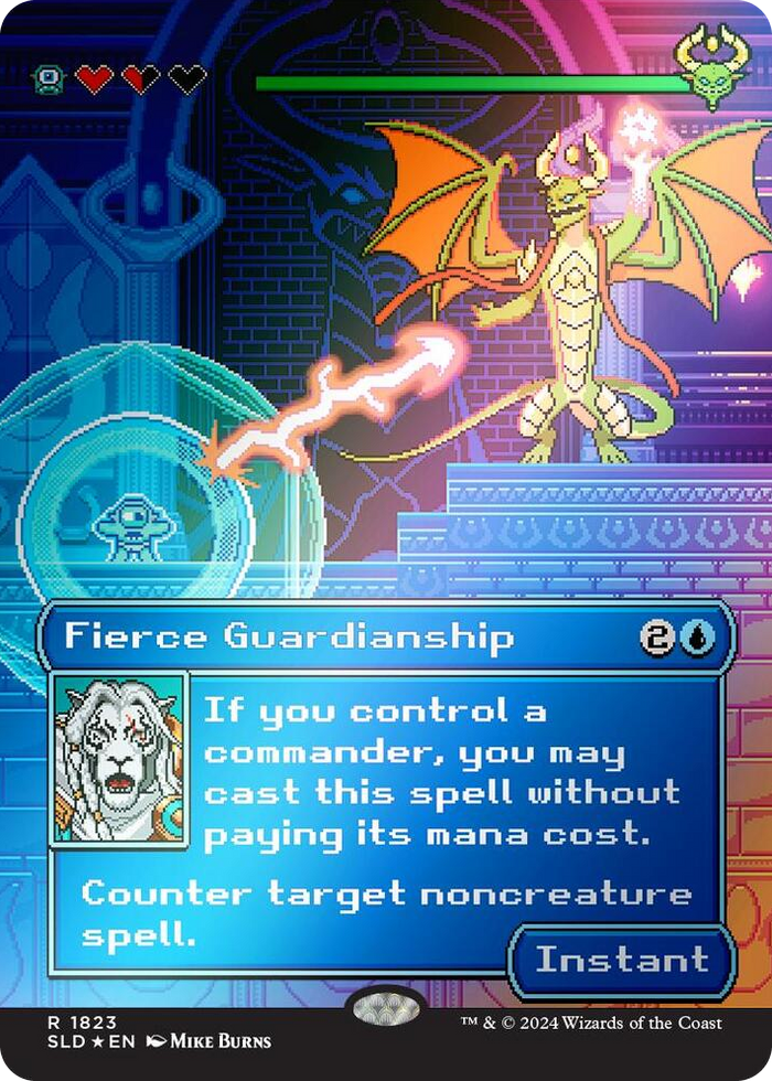 Fierce Guardianship (Rainbow Foil) #1823 R - Secret Lair Drop Series Pokemon card