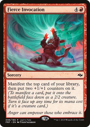 0098 Fierce Invocation P Ugin's Fate Promos