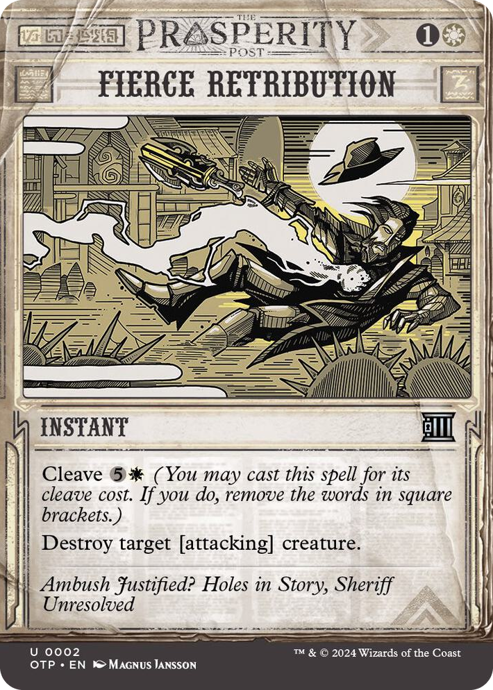 0002 Fierce Retribution U Outlaws of Thunder Junction: Breaking News