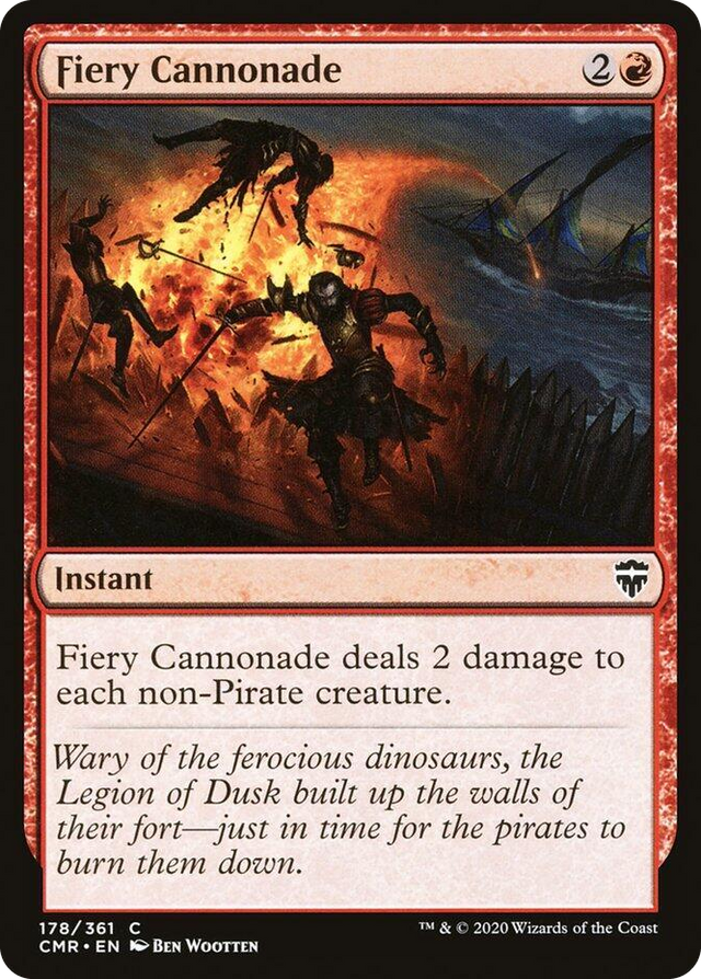 0178 Fiery Cannonade C Commander Legends
