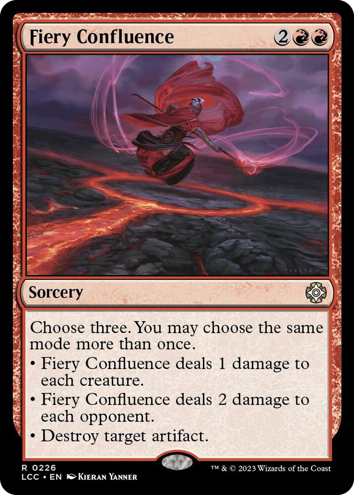 Fiery Confluence #226 R - Commander: The Lost Caverns of Ixalan Pokemon card