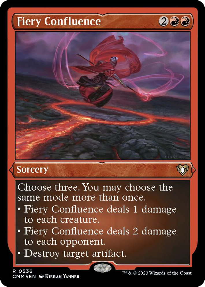 0536 Fiery Confluence (Foil Etched) R Commander Masters