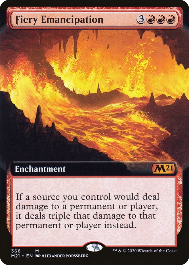 0366 Fiery Emancipation (Extended Art) M Core Set 2021