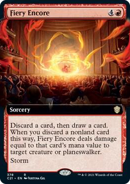 0378 Fiery Encore (Extended Art) R Commander 2021