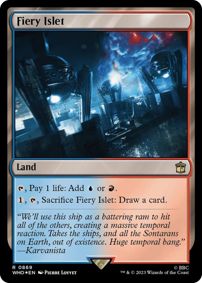 0869 Fiery Islet (Surge Foil) R Universes Beyond: Doctor Who