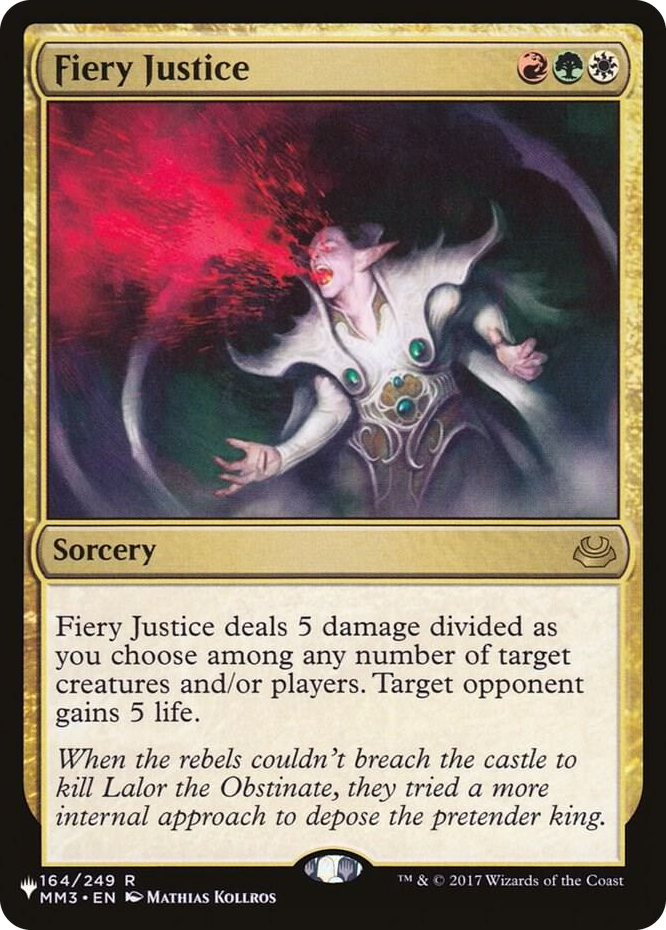 Fiery Justice #164 R - The List Reprints Pokemon card