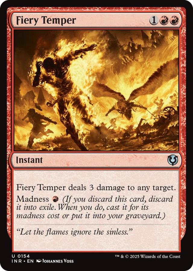 0154 Fiery Temper U Innistrad Remastered