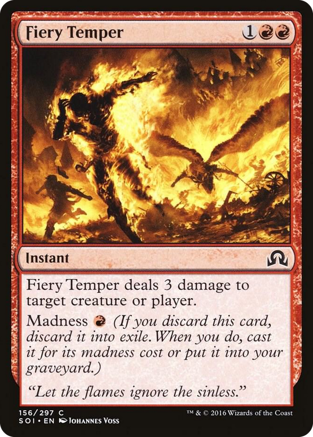 0156 Fiery Temper C Shadows over Innistrad