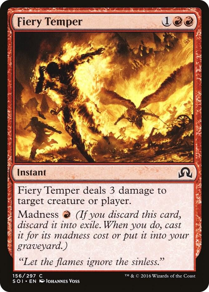 Fiery Temper #156 C - Shadows over Innistrad Pokemon card