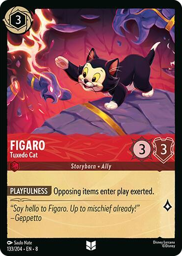 0133 Figaro - Tuxedo Cat Uncommon Reign of Jafar