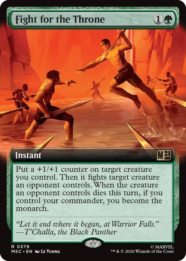0379 Fight for the Throne (Extended Art) R Commander: Marvel Super Heroes