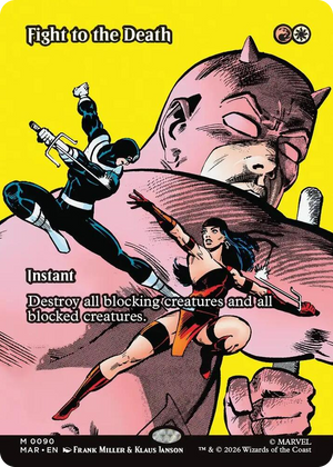 0090 Fight to the Death (Borderless) M Marvel Universe Eternal-Legal
