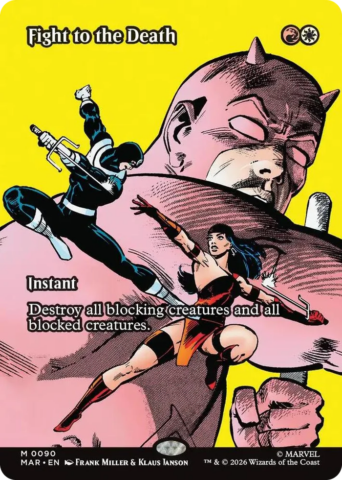 0090 Fight to the Death (Borderless) M Marvel Universe Eternal-Legal