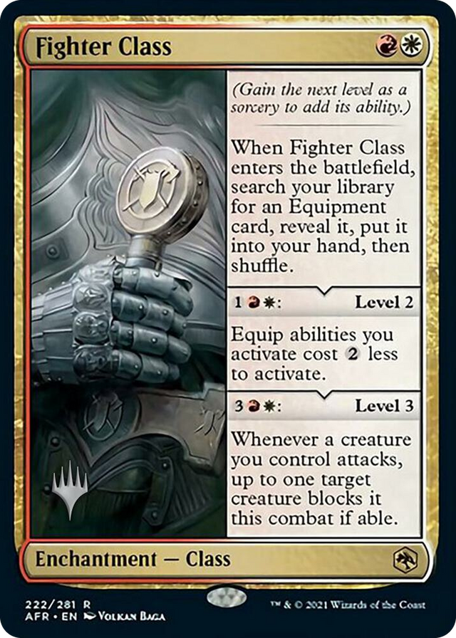 0222 Fighter Class R Promo Pack: Adventures in the Forgotten Realms
