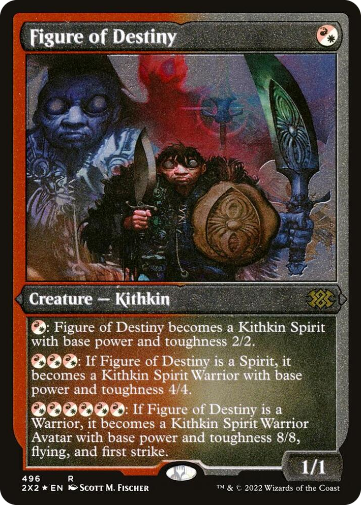 0496 Figure of Destiny (Foil Etched) R Double Masters 2022