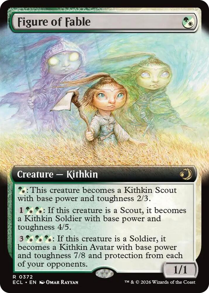 Figure of Fable (Extended Art) #372 R - Lorwyn Eclipsed Pokemon card