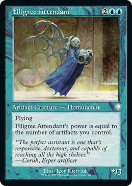 0085 Filigree Attendant (Retro Frame) U Commander: The Brothers' War