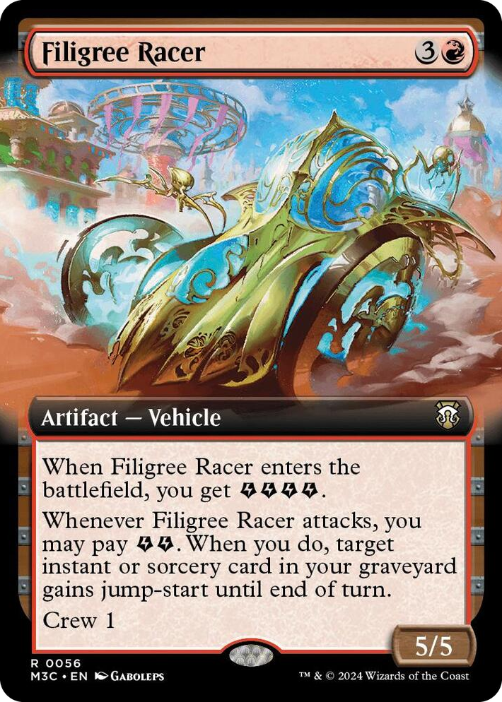 0056 Filigree Racer (Extended Art) R Commander: Modern Horizons 3