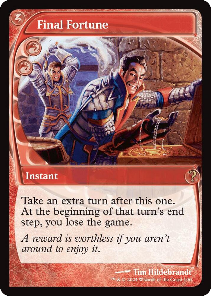 Final Fortune (Future Sight) #190 R - Mystery Booster 2 Pokemon card